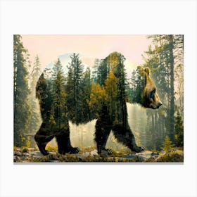 Bear Foot - Bear Big Canvas Print