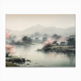 Chinese Landscape Painting 17 Canvas Print