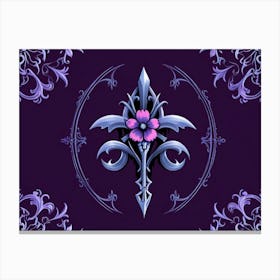 Purple Flower 1 Canvas Print