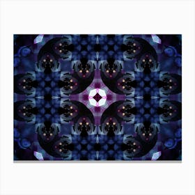 Abstract Pattern Purple Glow 3 Canvas Print