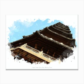Linggu Temple Scenic Area, Nanjing, China Canvas Print
