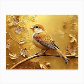 Golden Sparrow Canvas Print