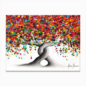 Candy Twist Trees Canvas Print