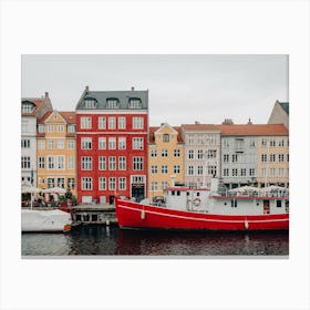 Colorful Houses Of Nyhavn Copenhagen 2 Canvas Print