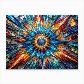 Mosaic Star Canvas Print