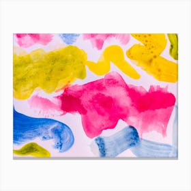 Watercolor Splashes Canvas Print