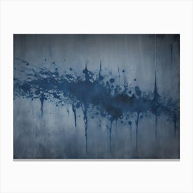 Blue Grunge Texture 2 Canvas Print