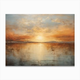 Sunset Over The Sea 7 Canvas Print