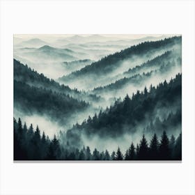 Veil Of The Forest Vale Canvas Print