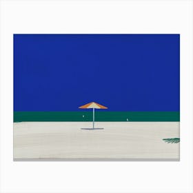 The Beach umbrella Canvas Print