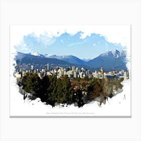 Queen Elizabeth Park, Fairview & South Granville, Vancouver Canvas Print