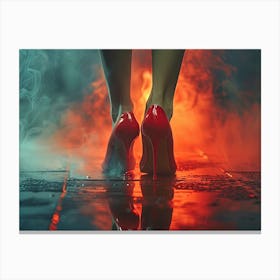 Red Heels Canvas Print