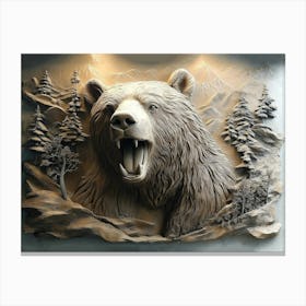 Bear Wall Art Canvas Print