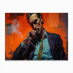 The Man With The Cigar 6 Canvas Print