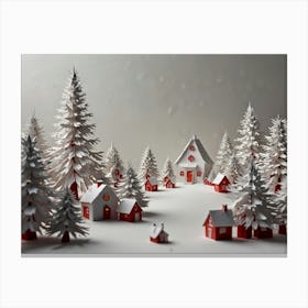 Christmas Village Canvas Print