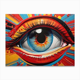 Colorful Eye Canvas Print