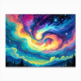 Galaxy Painting 1 Canvas Print