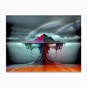 Rainbow Tree Canvas Print