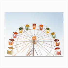 Colourful Ferris Wheel At The Carnival Canvas Print