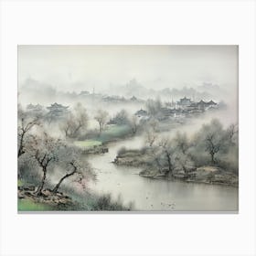 Chinese Landscape Painting 21 Canvas Print