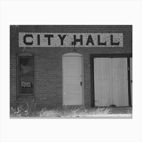 Untitled Photo, Possibly Related To Detail Of City Hall, Forgan, Oklahoma, Forgan Is A Ghost Dust Town And The C Canvas Print