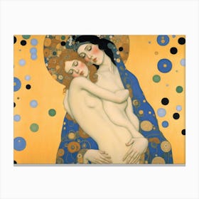 Mother And Child Gustav Klimt Canvas Print