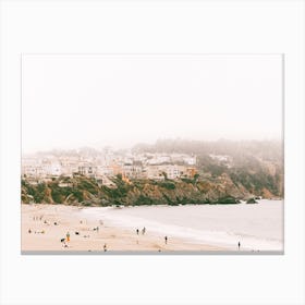 Pastel Beach Scene Canvas Print