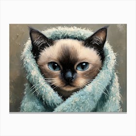 Bathroom Cat 9 Canvas Print