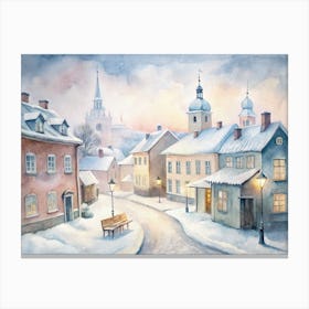 Swedish Winter Canvas Print