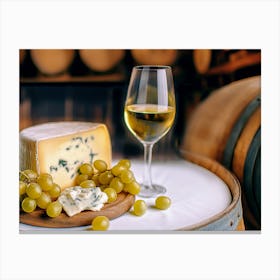 Wine And Cheese Canvas Print