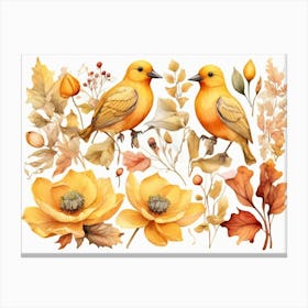 Autumn Birds Canvas Print