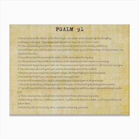 Psalm 91 6 Canvas Print