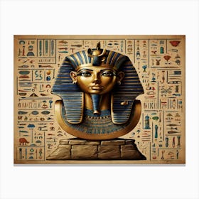 Pharaoh Bust Canvas Print