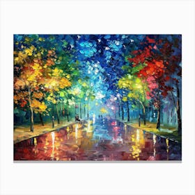 Night In The Park Canvas Print