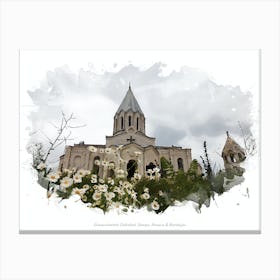 Ghazanchetsots Cathedral, Georgia, Armenia & Azerbaijan Canvas Print