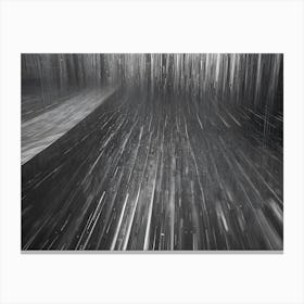 A Dark Background With A Perspective Of White Lines Streaking Upward, Creating A Sense Of Speed, Movement, And Energy Canvas Print