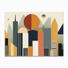 Cityscape Abstract Canvas Print