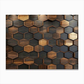 Hexagon Wall Art 2 Canvas Print