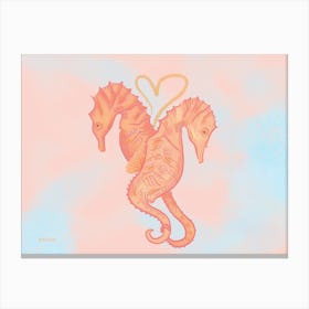 Sea Horse Heart Toile