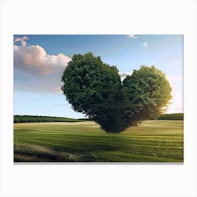 Heart Shaped Tree Canvas Print