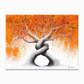 Twisting Love Trees Canvas Print