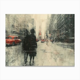 Temporal Resonances: A Conceptual Art Collection. New York City 1 Canvas Print