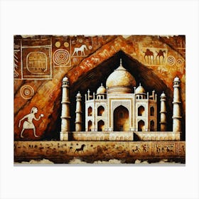 The Taj Mahal Transformed Ancestral Fusion Of Elegance Leinwandbild