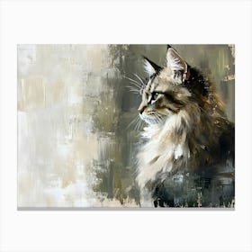 Side View Cat 4 Canvas Print