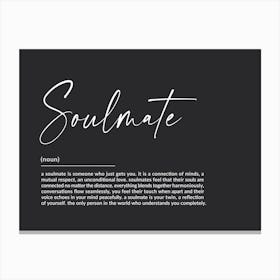 Soulmate Definition Art Print Canvas Print