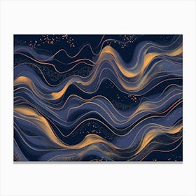 Abstract Wave Pattern 16 Canvas Print
