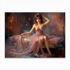 Unrestrained Sexy Erotica F4 Canvas Print