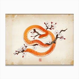 Chinese Snake Canvas Print