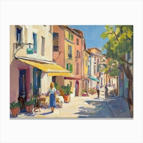 Street In Mallorca 3 Canvas Print