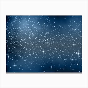 Sky Blues Shining Star Background Canvas Print